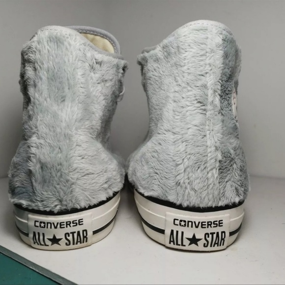 Converse All Star Chuck Taylor Faux Fur High Tops - Picture 5 of 10